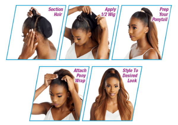 SENSATIONNEL Instant Up & Down (Half Wig + Pony Wrap) - UD 14