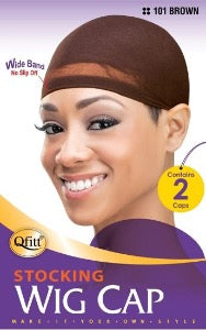 STOCKING WIG CAP / BROWN